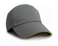 Herringbone Cap Grey/Yellow