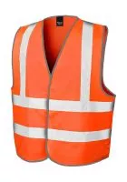 Hi-Vis Motorway Vest Fluorescent Orange