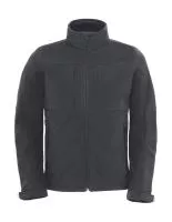 Hooded Softshell/men Dark Grey