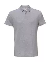 ID.001 Piqué Polo Shirt Heather Grey