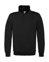 ID.004 Cotton Rich 1/4 Zip Sweat Black