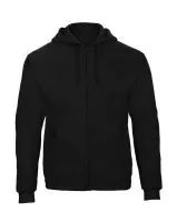 ID.205 50/50 Kapucnis felső Full Zip Sweat Unisex Black