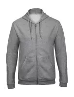 ID.205 50/50 Kapucnis felső Full Zip Sweat Unisex Heather Grey