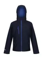 Junior Ablaze 3-Layer Hooded Softshell Navy/Royal