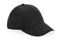 Junior Organic Cotton 5 Panel Cap Black