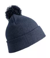 Junior Pom Pom Beanie Navy