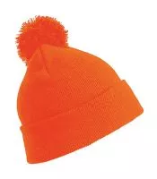 Junior Pom Pom Beanie Fluorescent Orange