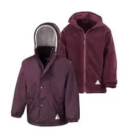 Junior Reversible Stormproof Jacket Burgundy/Burgundy