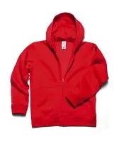 Kapucnis felső Full Zip/kids Sweat Piros