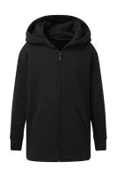 Kapucnis felső Full Zip Kids Black