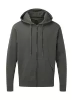 Kapucnis felső Full Zip Men Charcoal