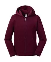 Kids` Authentic Zipped Hood Sweat Burgundy