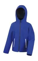 Kids TX Performance Hooded Softshell Jacket Royal/Navy