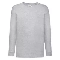 Kids Valueweight Long Sleeve T Heather Grey