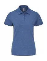 Ladies 65/35 Polo Heather Royal