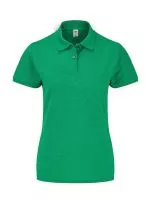 Ladies 65/35 Polo Heather Green