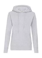 Ladies Classic Kapucnis felső Sweat Heather Grey