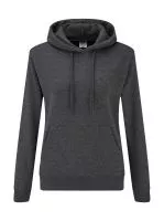 Ladies Classic Kapucnis felső Sweat Dark Heather Grey