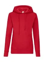 Ladies Classic Kapucnis felső Sweat Piros