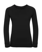 Ladies HD Raglan Sweat Black