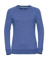 Ladies HD Raglan Sweat Blue Marl