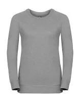 Ladies HD Raglan Sweat Silver Marl