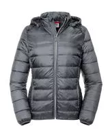 Ladies` Hooded Nano Jacket Iron Grey