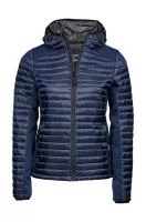 Ladies Hooded Outdoor Crossover Jacket Navy/Navy Melange