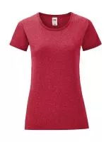 Ladies` Iconic 150 T Heather Red