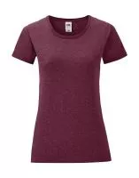 Ladies` Iconic 150 T Heather Burgundy