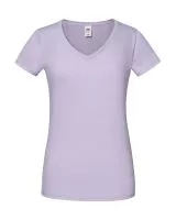 Ladies` Iconic 150 V Neck T Soft Lavender