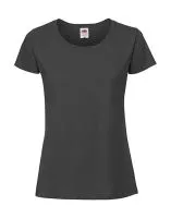 Ladies` Iconic 195 Ringspun Premium T Light Graphite