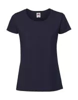 Ladies` Iconic 195 Ringspun Premium T Deep Navy