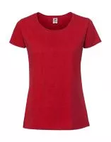 Ladies` Iconic 195 Ringspun Premium T Piros