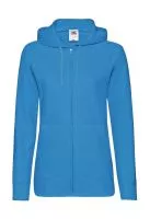 Ladies Lightweight Kapucnis felső Sweat Jacket Azure Blue