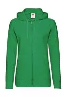 Ladies Lightweight Kapucnis felső Sweat Jacket Kelly Green