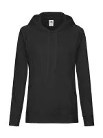 Ladies Lightweight Kapucnis felső Sweat Black