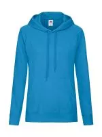 Ladies Lightweight Kapucnis felső Sweat Azure Blue