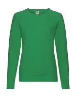 Ladies Lightweight Raglan Sweat Kelly Green