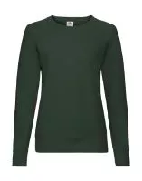 Ladies Lightweight Raglan Sweat Bottle Green