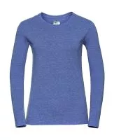 Ladies Long Sleeve HD T Blue Marl