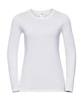 Ladies Long Sleeve HD T Fehér