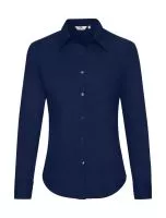 Ladies Oxford Shirt LS Navy