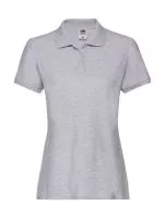 Ladies Premium Polo Heather Grey