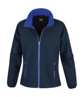 Ladies` Printable Softshell Jacket Navy/Royal