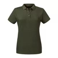 Ladies` Pure Organic Polo Dark Olive