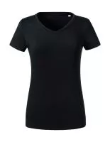 Ladies` Pure Organic V-Neck Tee 