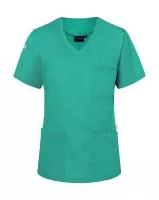 Ladies` Slip-on Tunic Essential Short Sl. Emerald Green