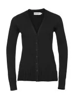 Ladies’ V-Neck Knitted Cardigan Black