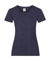 Ladies Valueweight T Heather Navy